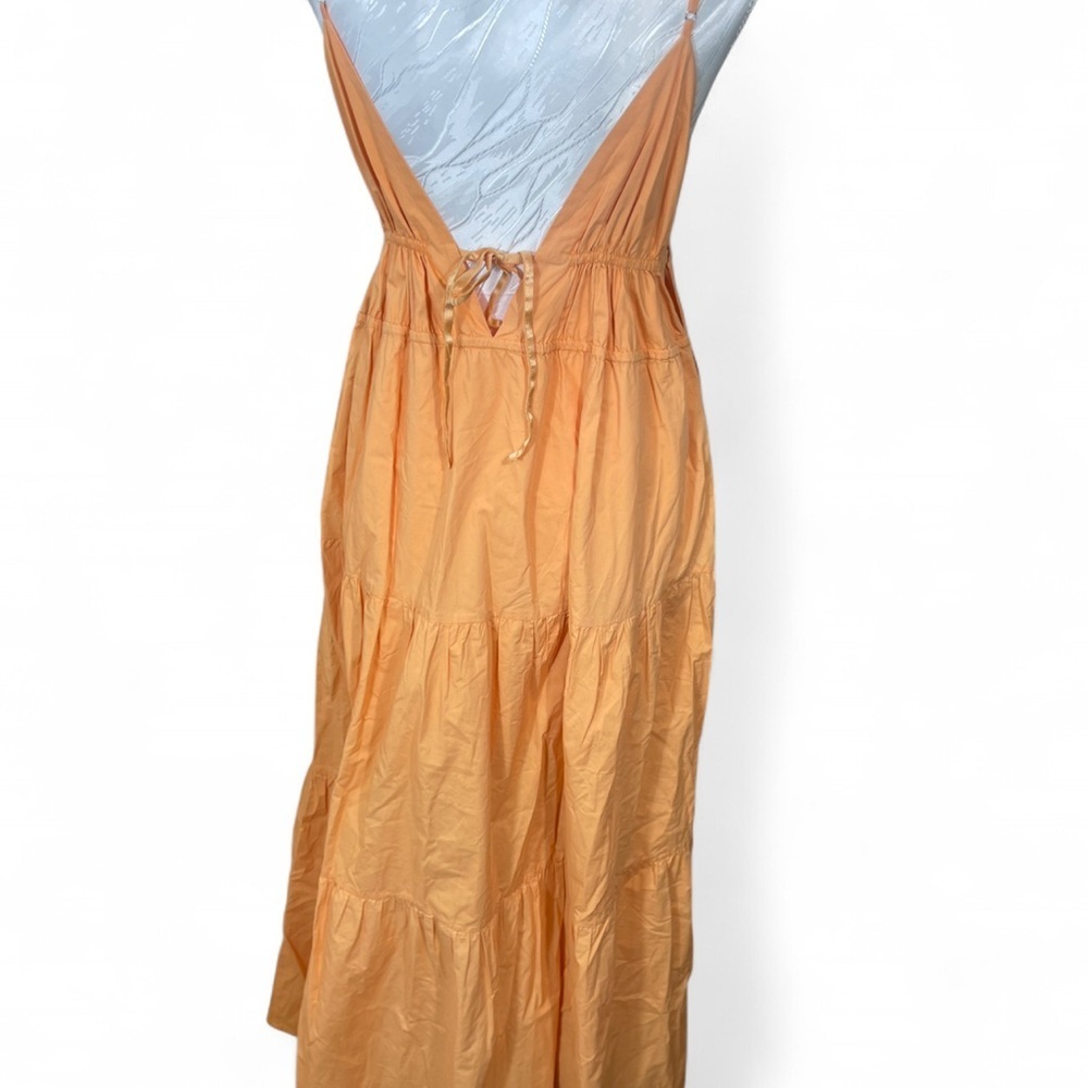 ASTR Women’s Orange Cassie V-Neck Tiered Maxi Dress - Picture 5 of 6